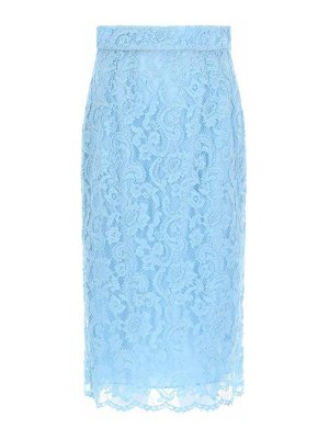 DOLCE & GABBANA: Gonne Lunghe - Gonna A Tubino In Pizzo
