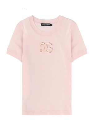 DOLCE & GABBANA: Tシャツ - Tシャツ - ヌードカラー