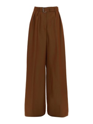 DRIES VAN NOTEN: テーラードトラウザー - テーラードパンツ - ブラウン