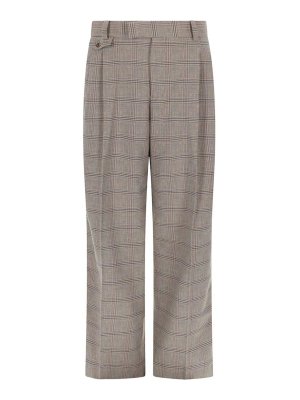 DRÔLE DE MONSIEUR: casual trousers - Pants Large  Carreaux