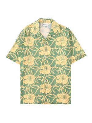 DRÔLE DE MONSIEUR: shirts - Hibiscus Monogramme Shirt