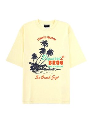 DSQUARED2: t-shirt - Maglietta vintage estiva