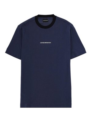 EMPORIO ARMANI: t-shirts - T-Shirt With Logo And Embroidery