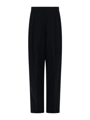 FABIANA FILIPPI: Tailored & Formal trousers - Tailored linen blend trousers