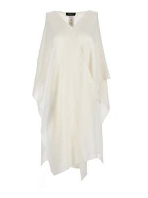 FABIANA FILIPPI: Capes & Ponchos - Cape - Blanc