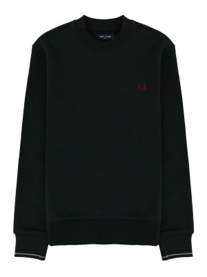 FRED PERRY: Sudaderas y suéteres - Sudadera - Verde