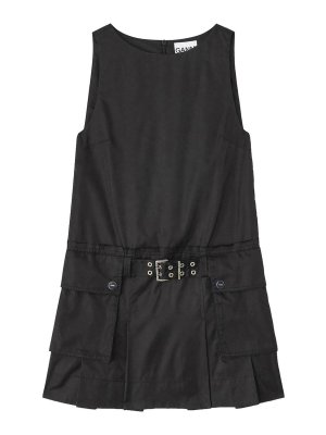 GANNI: ショートドレス - ショートドレス - 黒