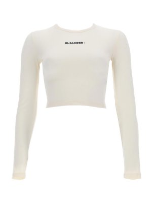 JIL SANDER: Tops & Tank tops - Cropped Top With Logo