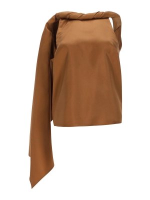 LOULOU STUDIO: Tops y camisetas sin mangas - Top - Marrón