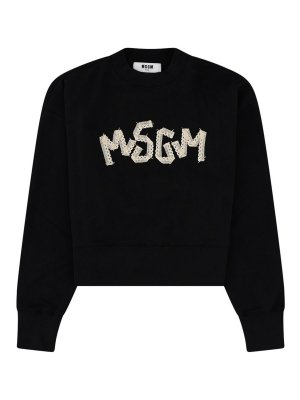 m.s.g.m.: Sweatshirts und Pullover - Sweatshirt - Schwarz