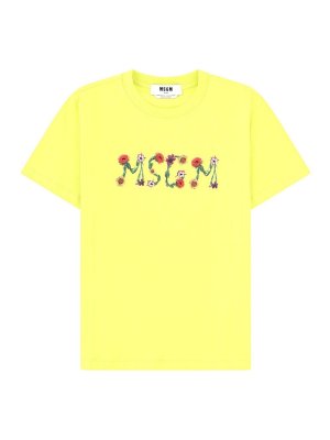 m.s.g.m.: T-shirts - T-Shirt - Gelb