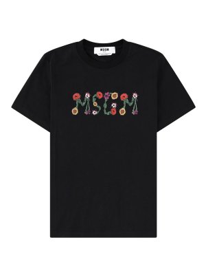 m.s.g.m.: T-shirts - T-Shirt - Schwarz