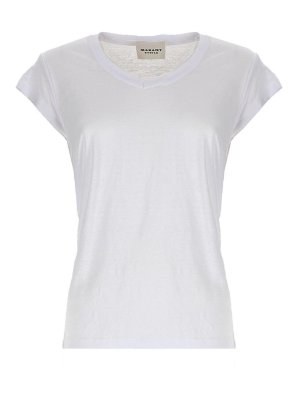 Isabel Marant Etoile: Camisetas - Camiseta - Blanco