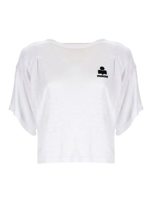Isabel Marant Etoile: T-shirts - T-Shirt - Weiß