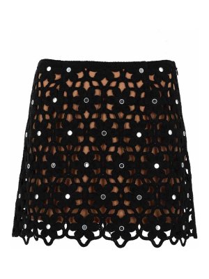 Michael Michael Kors: minigonne - Gonna Crochet Con Motivo Floreale