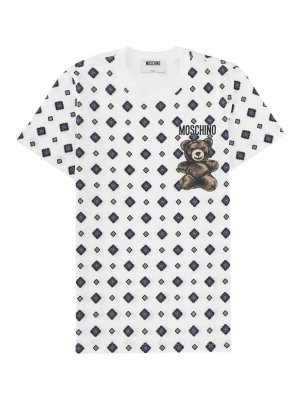 MOSCHINO: t-shirt - T-shirt con stampa