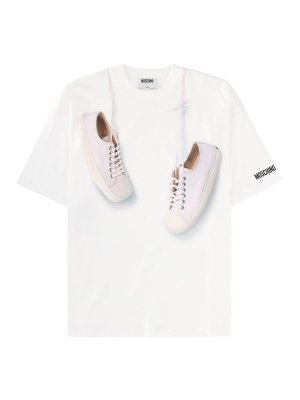 MOSCHINO: t-shirt - T-shirt con stampa