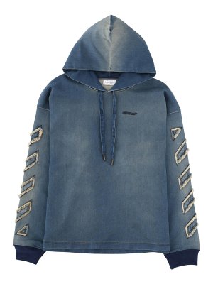 OFF-WHITE: Sweatshirts & Pulls - Sweat-Shirts - Bleu
