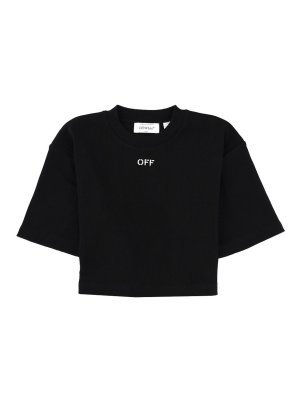 OFF-WHITE: T-shirts - T-Shirt - Schwarz