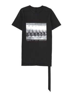 RICK OWENS: Tシャツ - Tシャツ - 黒