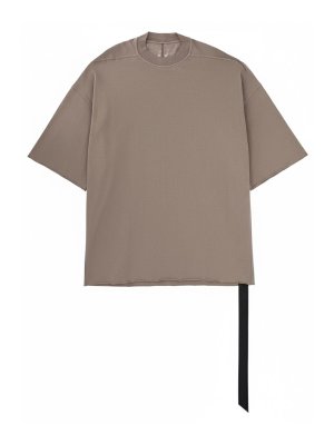 RICK OWENS: Tシャツ - Tシャツ - ライトグレー