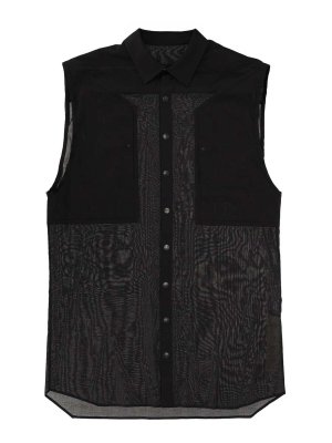 RICK OWENS: shirts - Sleeveless Shirt Jumbo Sl