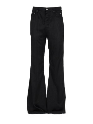 RICK OWENS: casual trousers - Bolan Bootcut Pants