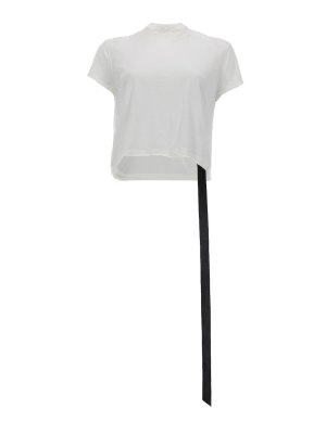 RICK OWENS: t-shirts - Cropped Small Level T T-Shirt
