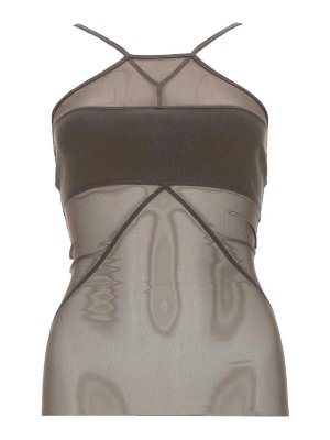 RICK OWENS: Tops y camisetas sin mangas - Top - Gris Claro