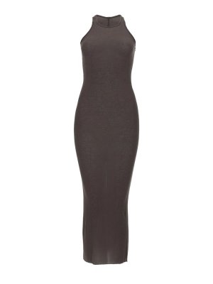 RICK OWENS: maxi dresses - Silk Blend Midi Dress