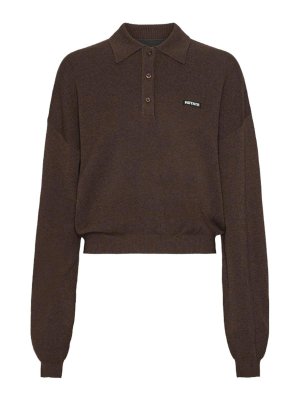 ROTATE Birger Christensen: シャツ - シャツ - ブラウン