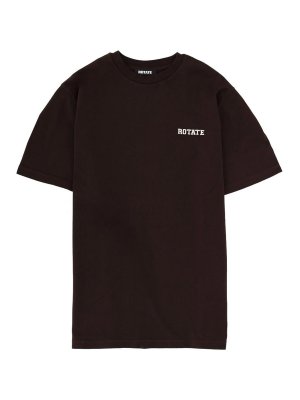 ROTATE Birger Christensen: T-shirts - T-Shirt - Braun