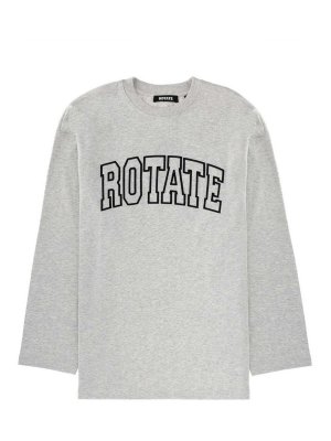 ROTATE Birger Christensen: T-shirts - T-Shirt - Grau