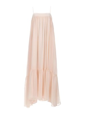 ROTATE Birger Christensen: Vestidos largos - Vestido Largo - Rosado Claro