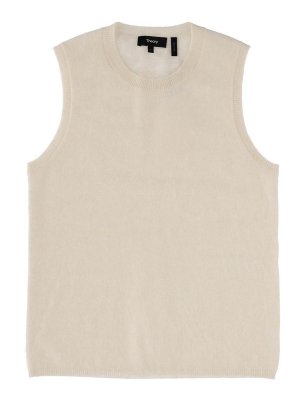 Theory: Pull col rond - Pull Col Rond - Blanc