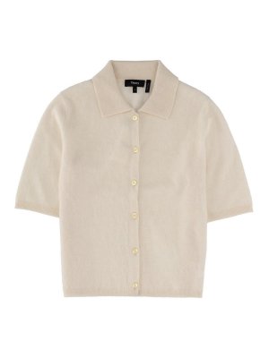 Theory: maglia collo rotondo - Camicia in cashmere