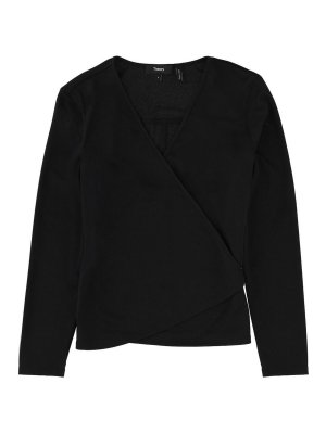 Theory: Pull col rond - Pull Col Rond - Noir