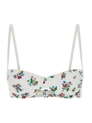 TORY BURCH: costumi interi - Top bikini con stampa floreale