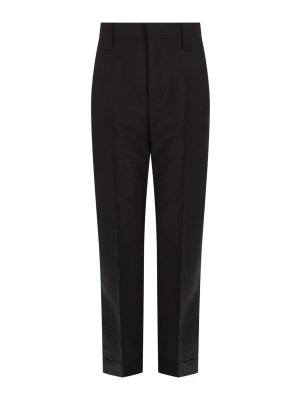 VERSACE: pantaloni casual - Pantalone In Lana E Mohair