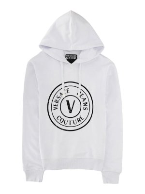 Versace Jeans Couture: Sudaderas y suéteres - Sudadera - Blanco