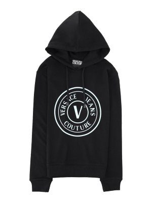 Versace Jeans Couture: Sudaderas y suéteres - Sudadera - Negro