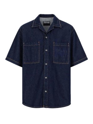 Versace Jeans Couture: Hemden - Hemd - Denim