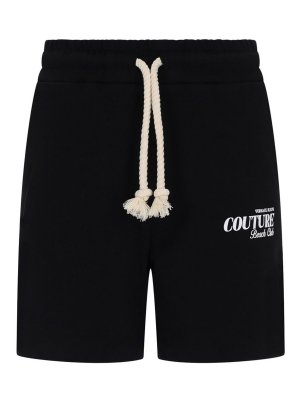 Versace Jeans Couture: トラウザーショーツ - ショートパンツ - 黒
