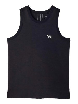 Y-3: Top e canotte - Canotta da basket con logo