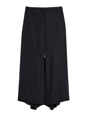 Y-3: casual trousers - Wide Pants With Zipper