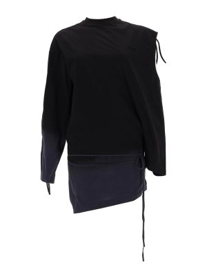 Y-3: Tシャツ - Tシャツ - 黒