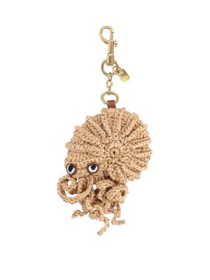 Anya Hindmarch: Schlüsselanhänger - Schlüsselanhänger - Beige