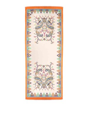 ETRO: Stoles & Shawls - Scarf With Floral Paisley Pattern