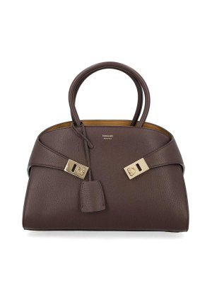 SALVATORE FERRAGAMO: Handtaschen - Shopper - Dunkelbraun