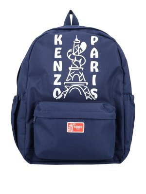KENZO: バックパック - バックパック - ブルー